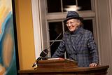 H. M. Dronning Margrethe holder takketale ved modtagelsen af Danske Talers Ærespris 2022