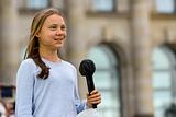 Greta Thunberg taler til klimastrejke i Berlin. Foto: Stefan Müller/Wikimedia Commons